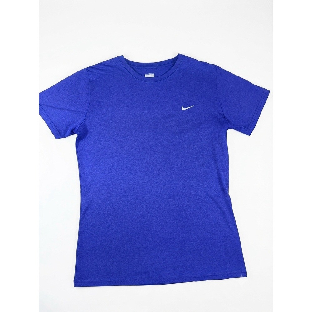 Nike Fit Dry T-Shirt Mens Medium Blue Athletic Performance Short Sleeve Training